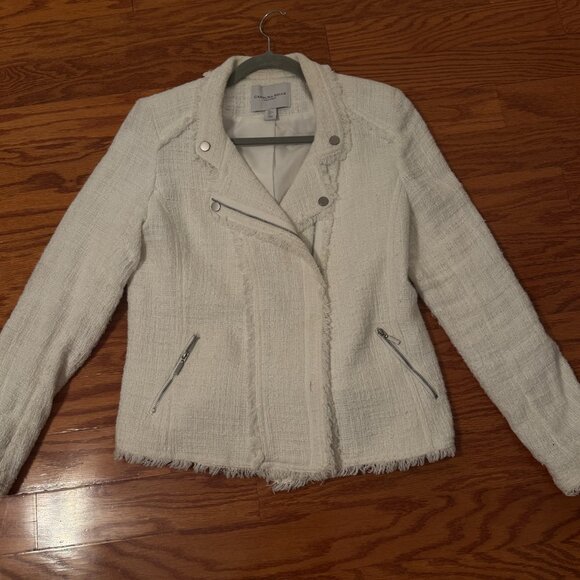 White Cotton Blazer - Picture 3 of 4